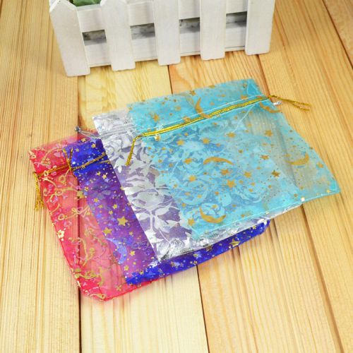 Wholesale Lot 100pcs Handmade Mixed Silk Wedding Gift Jewelry Pouches Bags 10X12