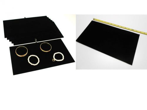 Black Velvet Jewelry Presentation Display Pad Insert Fits Standard Trays &amp; Case.