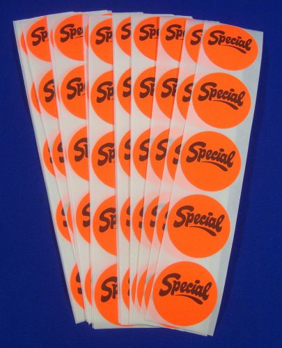 500 self-adhesive special labels 1 3/8&#034; stickers / tags retail store supplies for sale