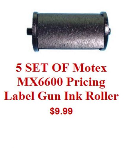 5 SET OF Motex MX5500 Pricing Label Gun Ink Roller