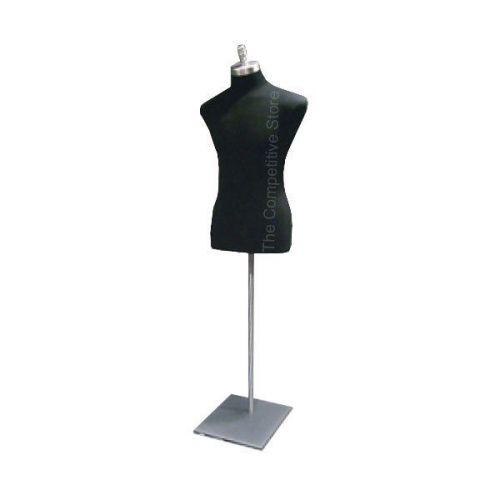Black Male Formal Mannequin Jersey Dress Form With Metal Base
