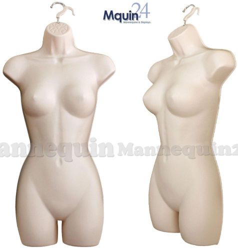 1 Flesh Female Mannequin Body Form w/ Hook for Hanging, Woman&#039;s Clothing Display