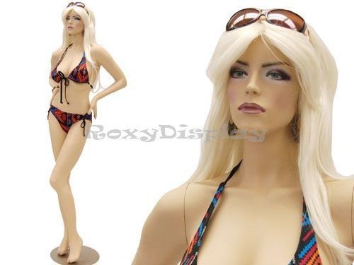 Sexy big bust fiberglass female mannequin #md-ack1x for sale
