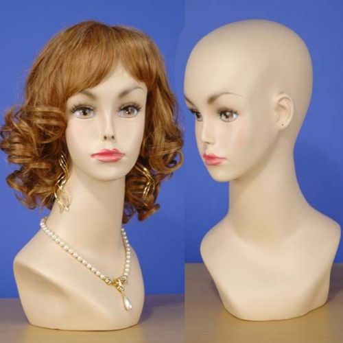 16&#034; Brand New Flesh Tone Female Mannequin Head 1011N 