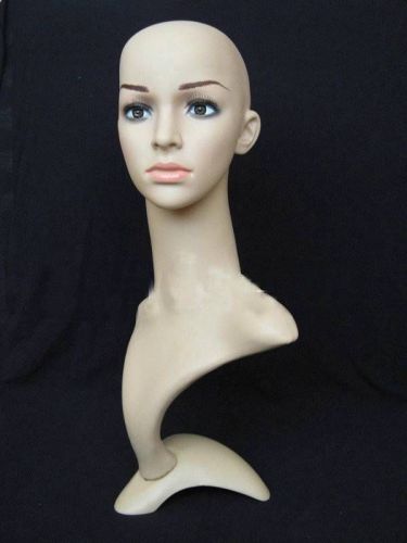 21.5 &#034; Mannequin Head Wig Hat Jewelry Display model Sunglasses earrings display