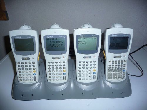4 symbol pdt 6100 scanners with ac adapter 4 port cradle 5 batteries and ps for sale
