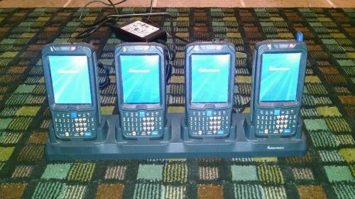 4 Intermec CN50 Mobile Computers W/4 Slot Charging Station