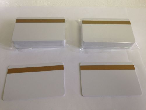 50 UltraCard White CR80 .30 mil - PVC Cards Hi Co 2 Track - Gold Mag Stripe