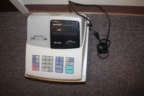 SHARP XE-A102 Electronic Cash Register without Key SOLD AS IS (UNKNOWN CONDITION