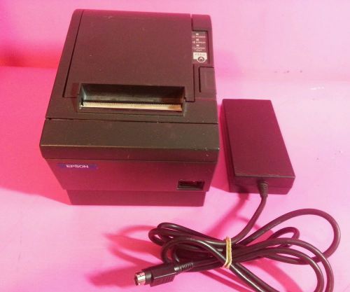 Epson TM-T88IIIP Model M129C Thermal Printer Parallel Black W/ Power Supply