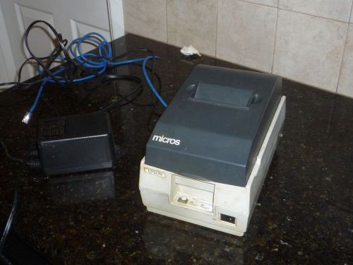 Epson TM-U200B M119B Micros Receipt Printer Connection w/Power Supply