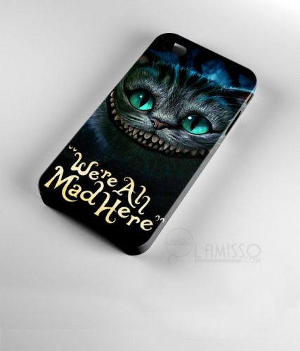 New Design Were All Mad Here Alice in Wonderland 3D iPhone Case Cover