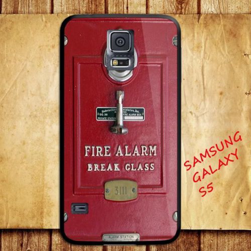 iPhone and Samsung Galaxy - Vintage Red Fire Alarm Break Class - Case
