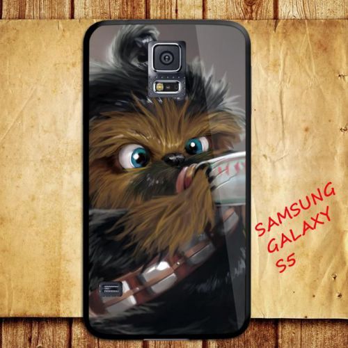 iPhone and Samsung Galaxy - Funny Baby Chewbacca Drinking Milk - Case