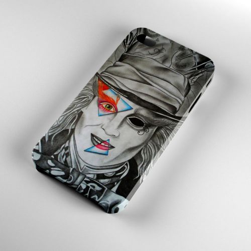 New Alice In Wonderland Johnny Depp iPhone 4 4S 5 5S 5C 6 6Plus 3D Case Cover