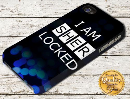 Sherlock Holmes I Am Sherlocked Quote iPhone 4/5/6 Samsung Galaxy A106 Case