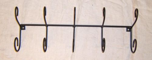 4 coat / hat rack wall mount display iron art usa md multi for sale