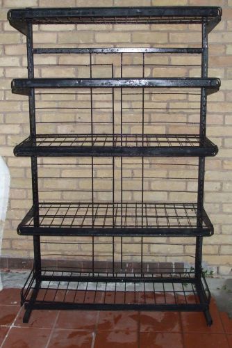 Tall  64&#034; x 37&#034; Preowned  Metal frame Candy ,Chips, Nuts, and more Rack Display