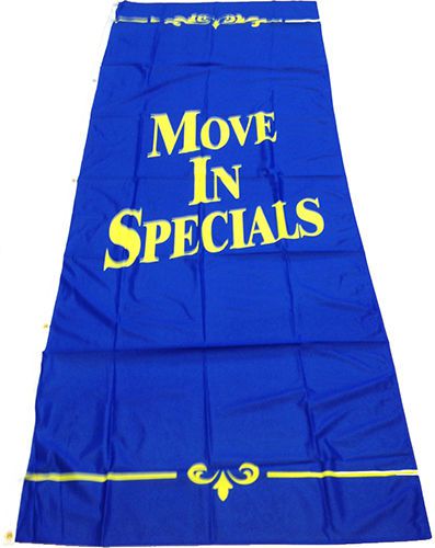 Move In Specials - 3&#039;x8&#039; Vertical Flag