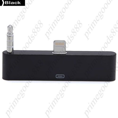 8 Pin to 30 Pin Audio Adapter Converter 5.5&#034; Data Sync Dock Charger 30pin Black