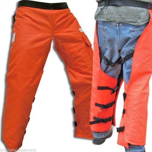 Chain saw safety chaps, forester wrap,adjustable waist,extra long leg length 40&#034; for sale