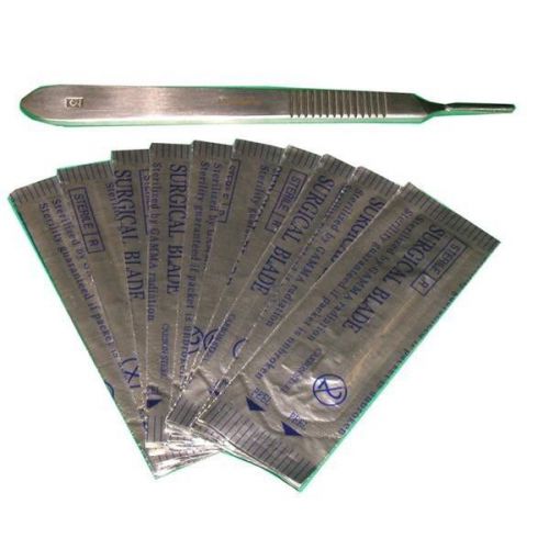 Castrating Kit #3 Stainless Steel Handle #12 Blade Cattle Sheep Goats Livestock