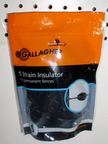 GALLAGHER SUPER HIGH STRAIN BLACK INSULATOR bag of 5 PERMAMENT ELECTRIC FENCES