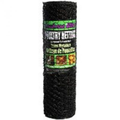 Netting Poultry 50Ft 36In 1In JACKSON WIRE Poultry Netting 12012529 Black