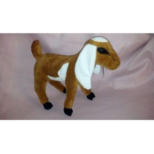 Nubian Stuffed Goat Toy Brocade Grand Champion 11&#034; Long 10.5&#034; High