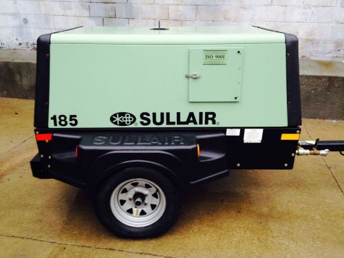 Used sullair 185 cfm towable air compressor for sale