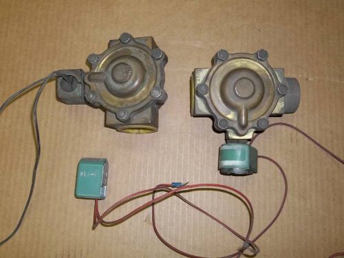 Vintage sullair industrial pneumatic compressor oil stop valve 2pc lot 040334 for sale