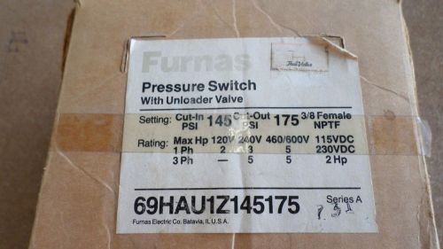 Furnas 69HAU1Z145175 Pressure Switch With Unloader Valve 4X679