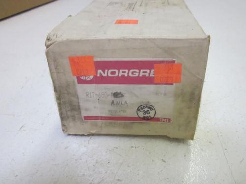NORGREN R17-600-RNLA REGULATOR 3/4&#034; (AS PICTURED) *USED*