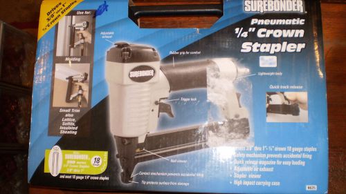 Surebonder Pneumatic 1/4&#034;  Crown Stapler--New