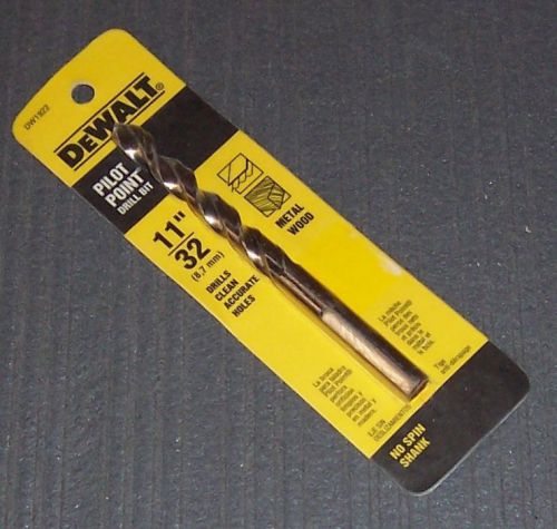 Dewalt dw1922 11/32&#034; pilot point drill bit for sale