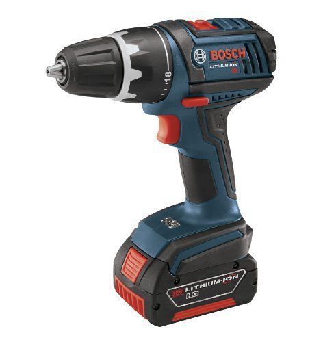 Bosch dds181-01 18v compact tough drill driver w/ 2 3.0ah batteries, blue for sale