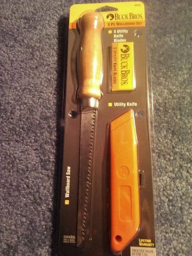New Buck Bros. 6 in. Utility Knife and Wallboard Saw Combo - Item # 40416