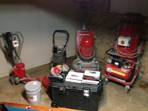 Diamatic commercial/residential concrete floor polishing equip &amp; 35kw generator for sale