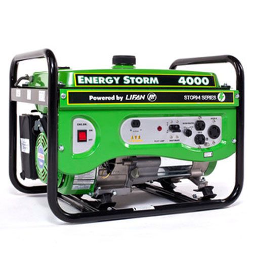 Portable generator emergency back up power outage storms 4000 watts energy gas for sale