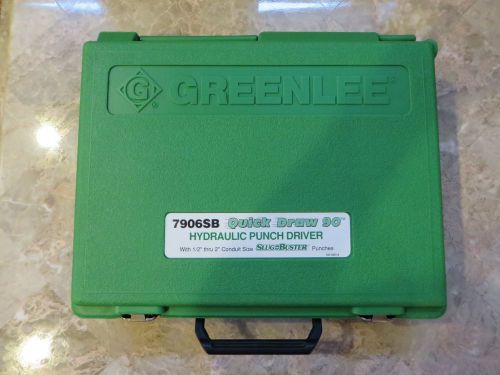 GREENLEE 7906SB Hydraulic Punch Set,1/2-2In,Angle Driver - NEW!