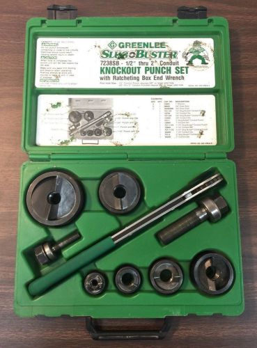 Greenlee Slug Buster Knockout Punch Set 7238SB (1/2&#034; - 2&#034;)