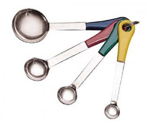 LS&amp;S 6138 Bright Handled Measuring Spoons - Set of 4