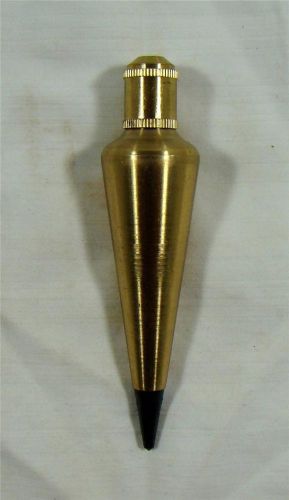 g Solid BRASS 8 oz PLUMB BOB (Only) For Use To Establish Vertical Reference Line