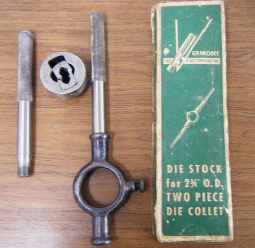 Vermont Tap &amp; Die Corp. - DIE STOCK FOR 2 3/4&#034; O.D. Two Piece Die Collet No. 5