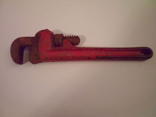 Used Vintage Heavy Duty 10&#034; Rigid pipe Wrench