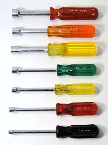 Assorted 7 pc nutdriver set for sale