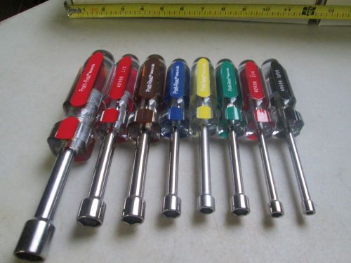 PRAT-READ 7 PC SET NUT DRIVERS 42095 1/4 9/16 NEW L0413