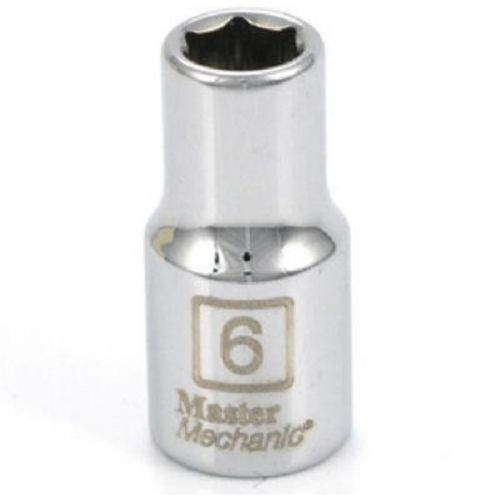 1/4&#034; dr 6mm 6pt socket master mechanic sockets 199262 052088055717 for sale