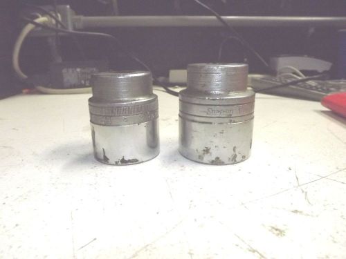 Snap on Sockets. 1-1/2 inch and 1-3/8 inch.