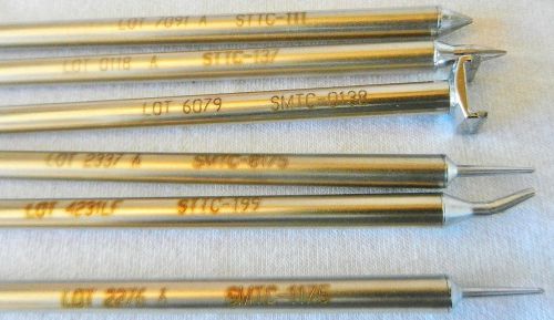 Lot of 6 - Metcal Replaceable Tip STTC-111 STTC-137 199 SMTC-0138 0175 117 5